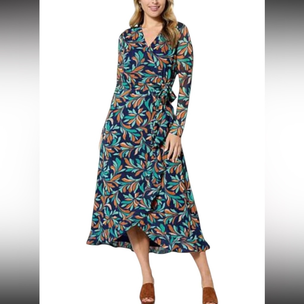 C Wonder by Christian Siriano Women's Mesh Ruffle Hem Dress Tulip, XL